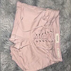 PacSun Pink Lace-Up Women's Shorts